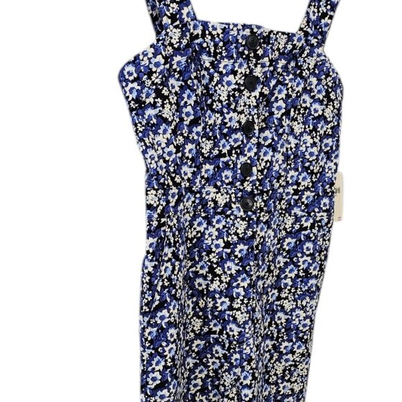 Anthropologie Maeve The Portside Button Front Floral Wide Leg Jumpsuit, Size 4 - Picture 10 of 10